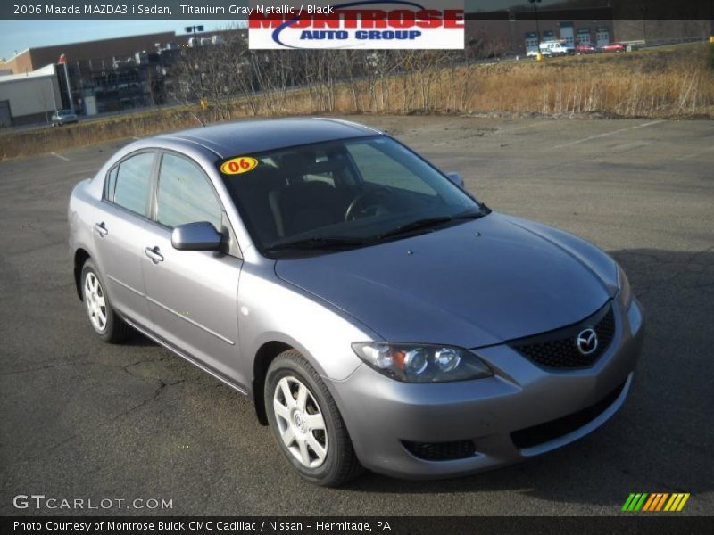 Titanium Gray Metallic / Black 2006 Mazda MAZDA3 i Sedan
