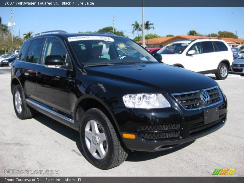 Black / Pure Beige 2007 Volkswagen Touareg V6