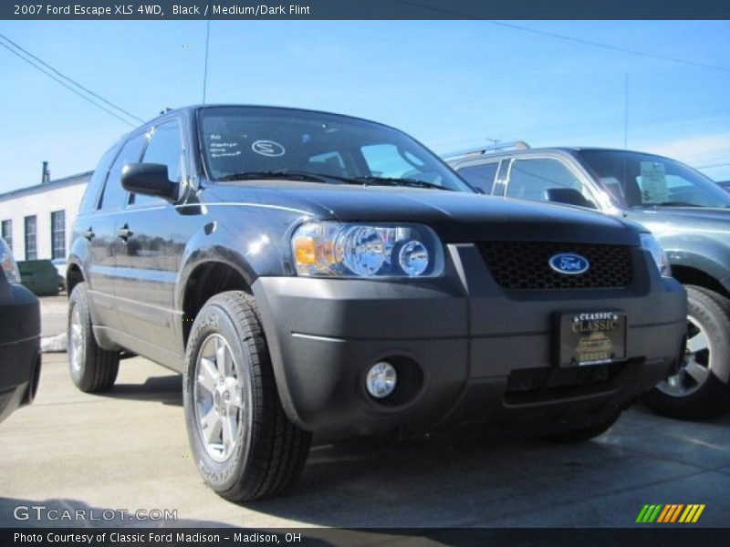 Black / Medium/Dark Flint 2007 Ford Escape XLS 4WD