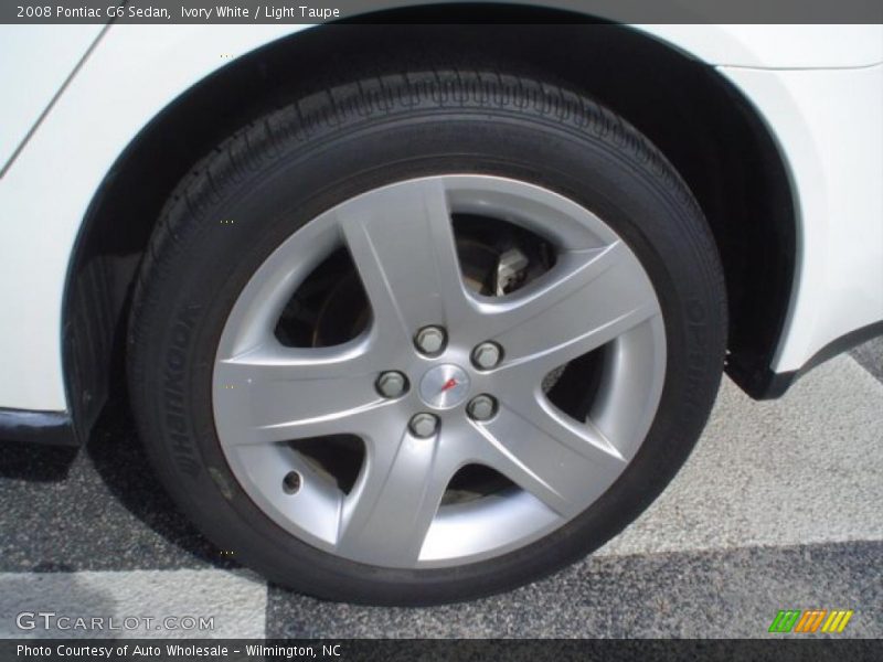 Ivory White / Light Taupe 2008 Pontiac G6 Sedan