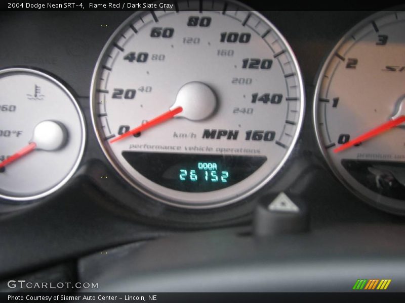 Flame Red / Dark Slate Gray 2004 Dodge Neon SRT-4