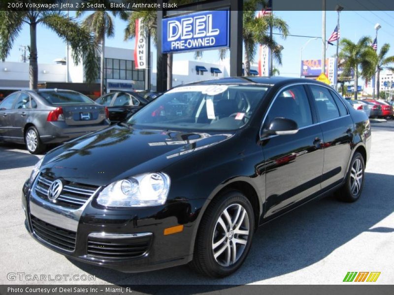 Black / Anthracite Black 2006 Volkswagen Jetta 2.5 Sedan