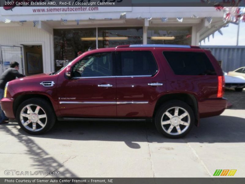 Red-E / Cocoa/Light Cashmere 2007 Cadillac Escalade AWD