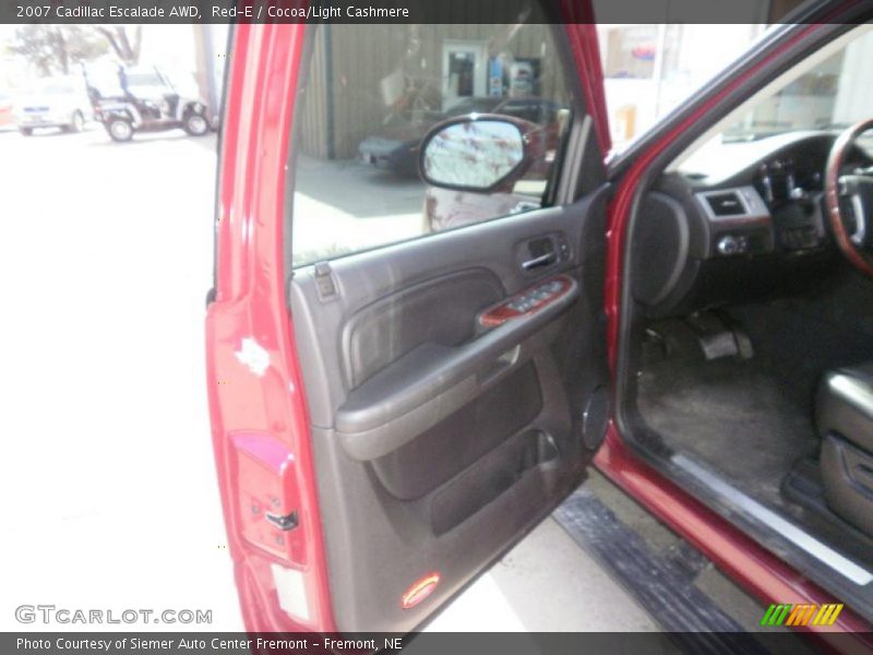 Red-E / Cocoa/Light Cashmere 2007 Cadillac Escalade AWD