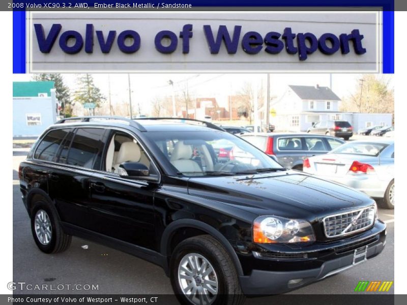 Ember Black Metallic / Sandstone 2008 Volvo XC90 3.2 AWD