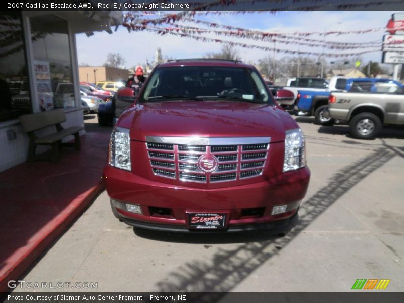 Red-E / Cocoa/Light Cashmere 2007 Cadillac Escalade AWD