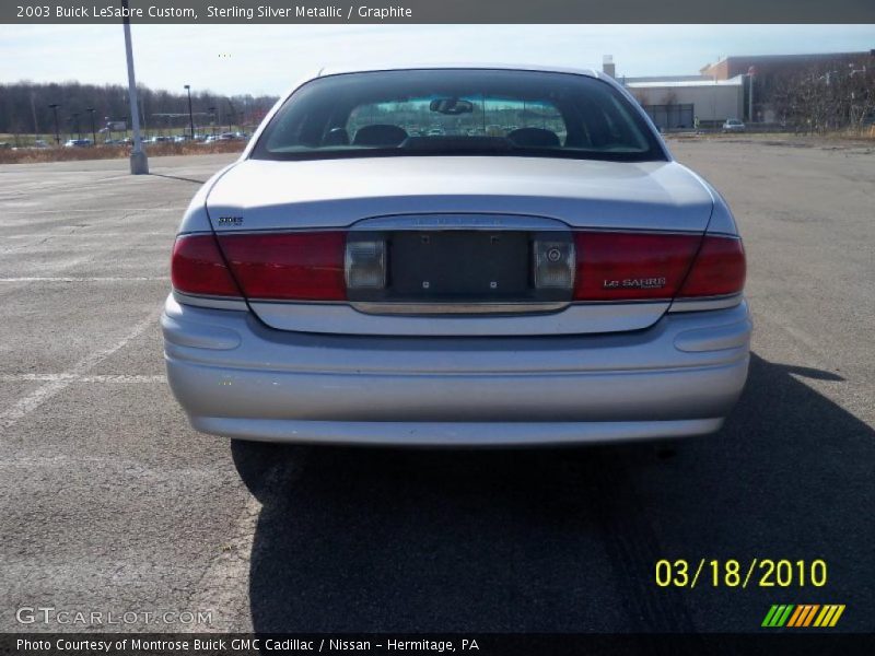Sterling Silver Metallic / Graphite 2003 Buick LeSabre Custom