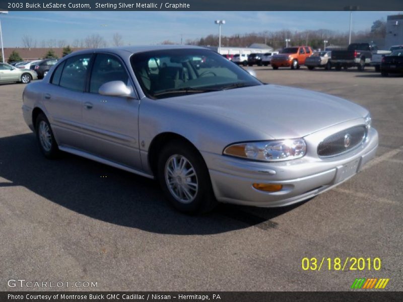Sterling Silver Metallic / Graphite 2003 Buick LeSabre Custom