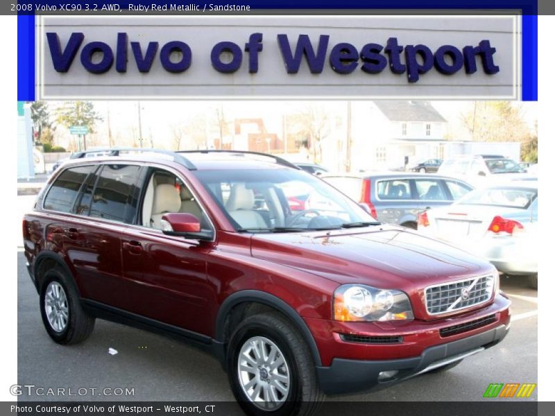 Ruby Red Metallic / Sandstone 2008 Volvo XC90 3.2 AWD