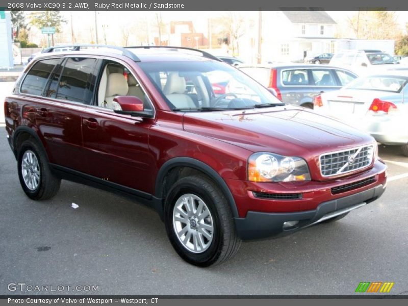 Ruby Red Metallic / Sandstone 2008 Volvo XC90 3.2 AWD