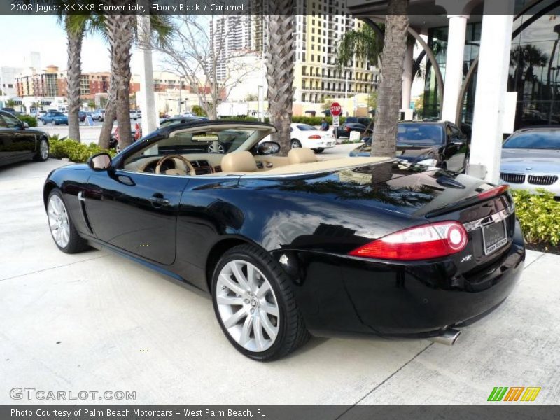 Ebony Black / Caramel 2008 Jaguar XK XK8 Convertible