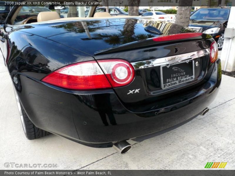 Ebony Black / Caramel 2008 Jaguar XK XK8 Convertible