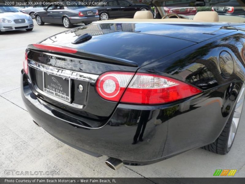 Ebony Black / Caramel 2008 Jaguar XK XK8 Convertible