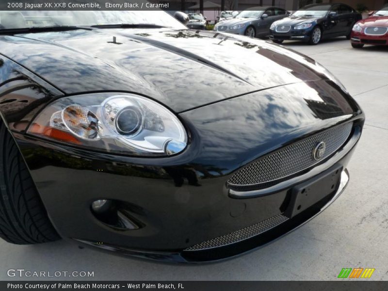 Ebony Black / Caramel 2008 Jaguar XK XK8 Convertible