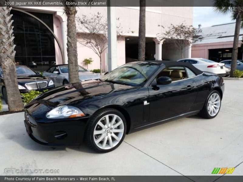 Ebony Black / Caramel 2008 Jaguar XK XK8 Convertible