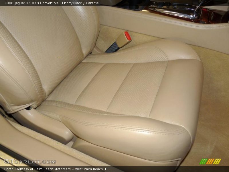 Ebony Black / Caramel 2008 Jaguar XK XK8 Convertible