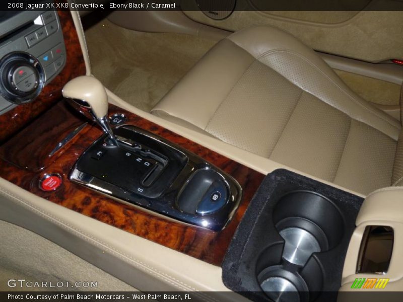 Ebony Black / Caramel 2008 Jaguar XK XK8 Convertible