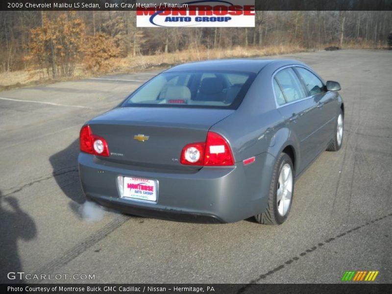 Dark Gray Metallic / Titanium 2009 Chevrolet Malibu LS Sedan