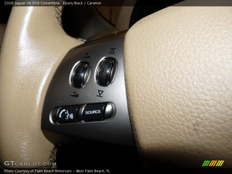 Ebony Black / Caramel 2008 Jaguar XK XK8 Convertible