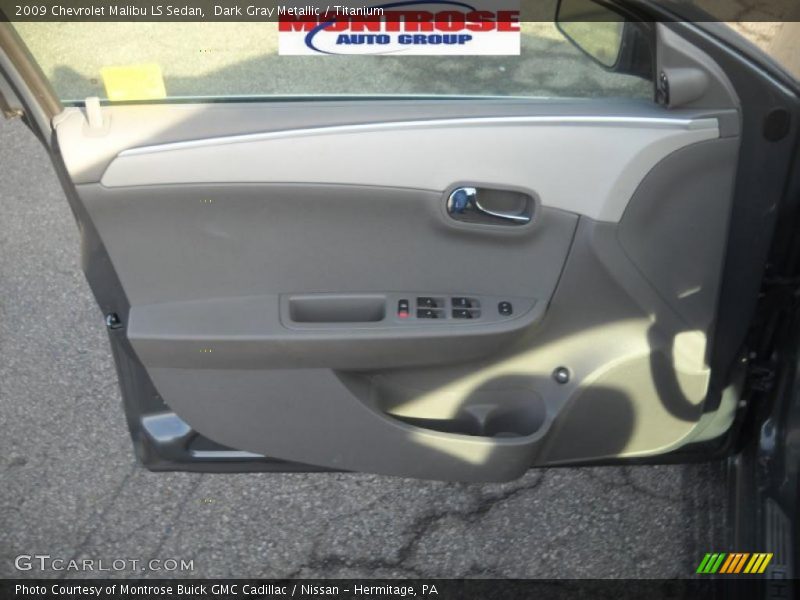Dark Gray Metallic / Titanium 2009 Chevrolet Malibu LS Sedan