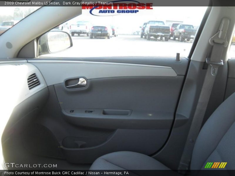 Dark Gray Metallic / Titanium 2009 Chevrolet Malibu LS Sedan