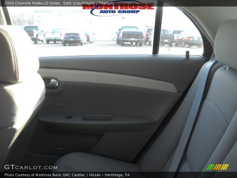 Dark Gray Metallic / Titanium 2009 Chevrolet Malibu LS Sedan