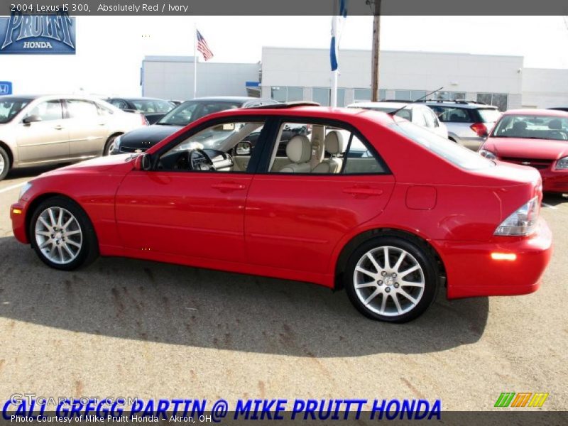 Absolutely Red / Ivory 2004 Lexus IS 300