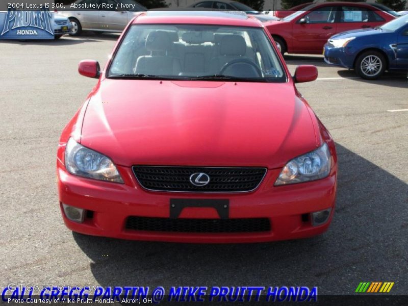Absolutely Red / Ivory 2004 Lexus IS 300