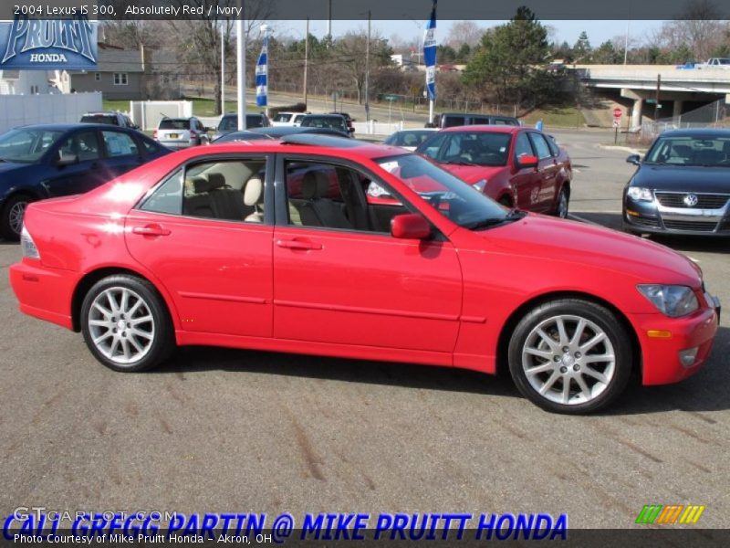 Absolutely Red / Ivory 2004 Lexus IS 300