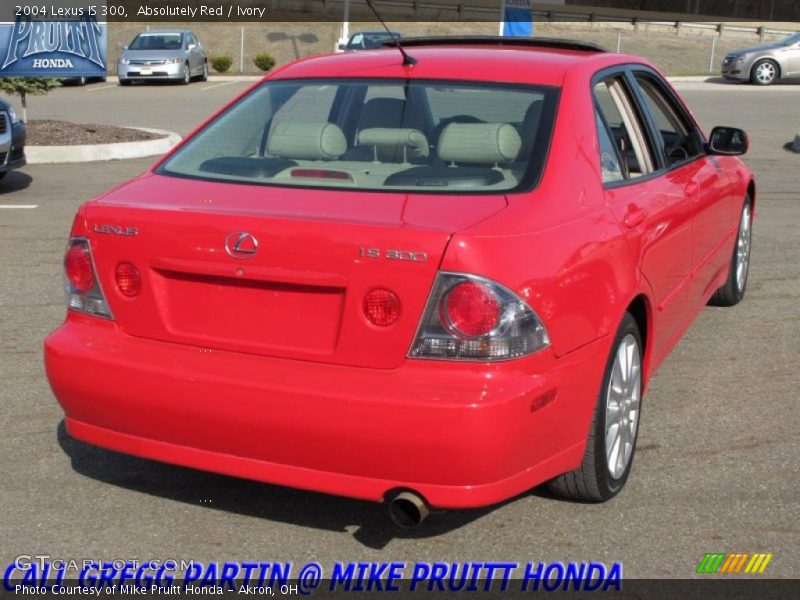 Absolutely Red / Ivory 2004 Lexus IS 300