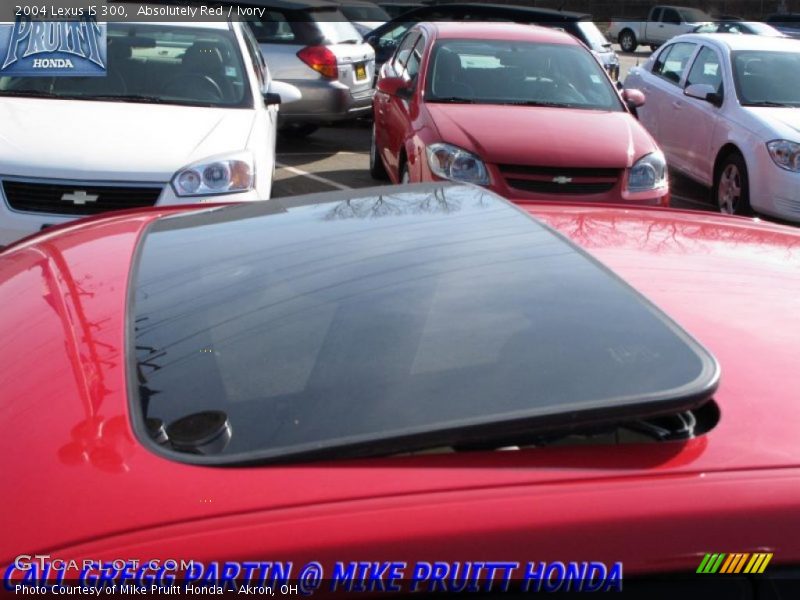 Absolutely Red / Ivory 2004 Lexus IS 300