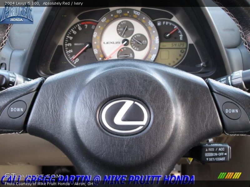Absolutely Red / Ivory 2004 Lexus IS 300
