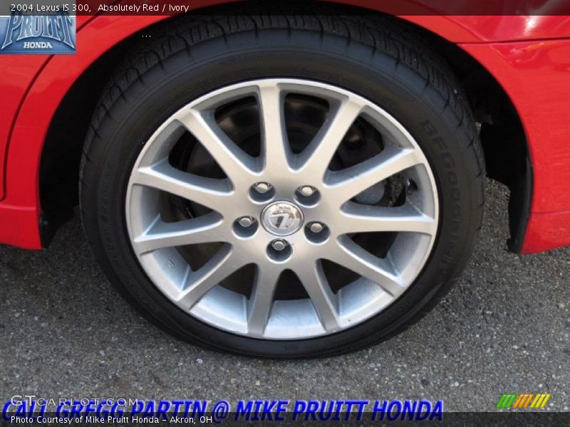 Absolutely Red / Ivory 2004 Lexus IS 300