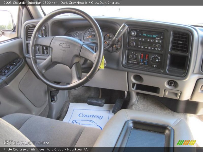 Dark Gray Metallic / Gray/Dark Charcoal 2003 Chevrolet Suburban 1500 4x4