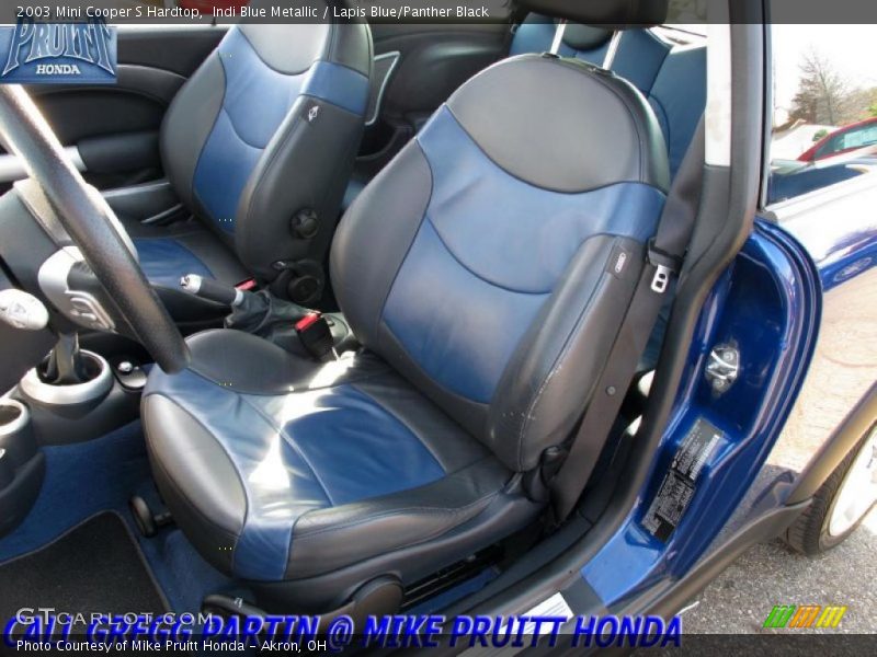 Indi Blue Metallic / Lapis Blue/Panther Black 2003 Mini Cooper S Hardtop