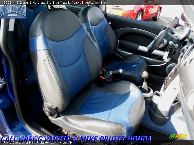 Indi Blue Metallic / Lapis Blue/Panther Black 2003 Mini Cooper S Hardtop
