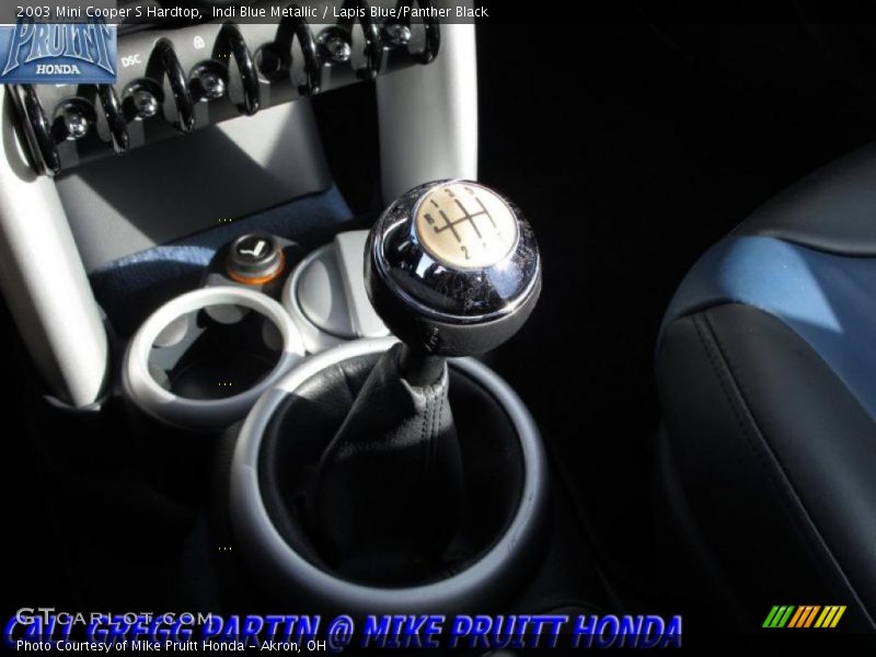 Indi Blue Metallic / Lapis Blue/Panther Black 2003 Mini Cooper S Hardtop