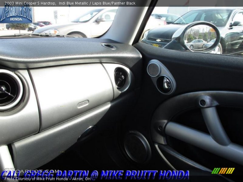 Indi Blue Metallic / Lapis Blue/Panther Black 2003 Mini Cooper S Hardtop