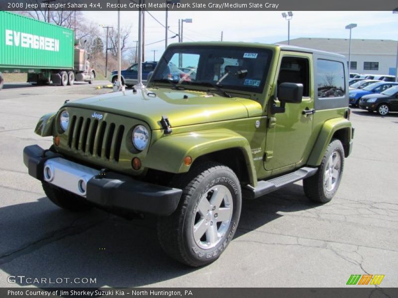 Rescue Green Metallic / Dark Slate Gray/Medium Slate Gray 2008 Jeep Wrangler Sahara 4x4