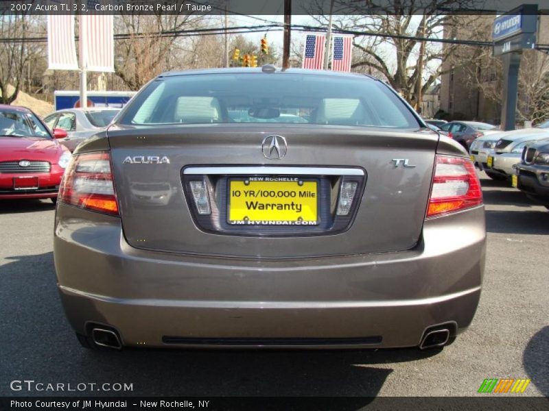 Carbon Bronze Pearl / Taupe 2007 Acura TL 3.2