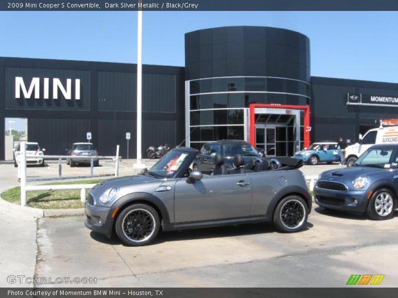 Dark Silver Metallic / Black/Grey 2009 Mini Cooper S Convertible