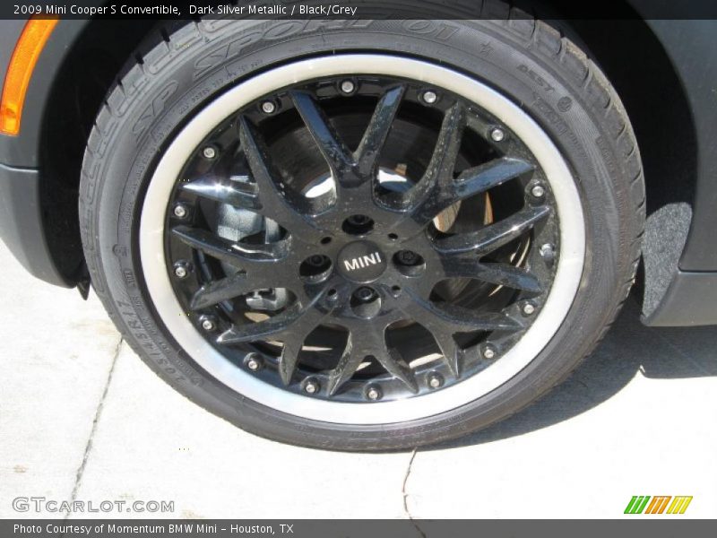 Dark Silver Metallic / Black/Grey 2009 Mini Cooper S Convertible