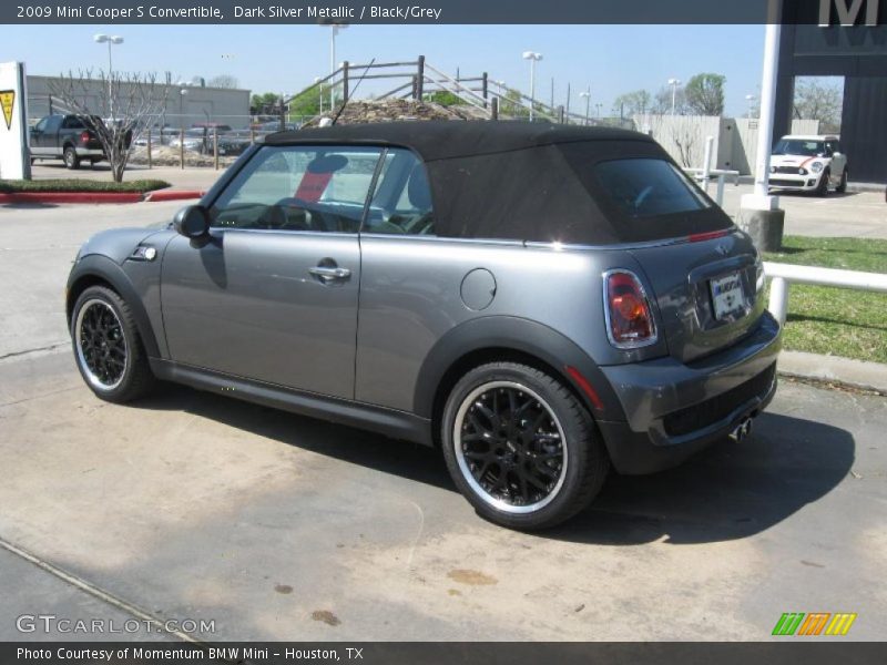 Dark Silver Metallic / Black/Grey 2009 Mini Cooper S Convertible