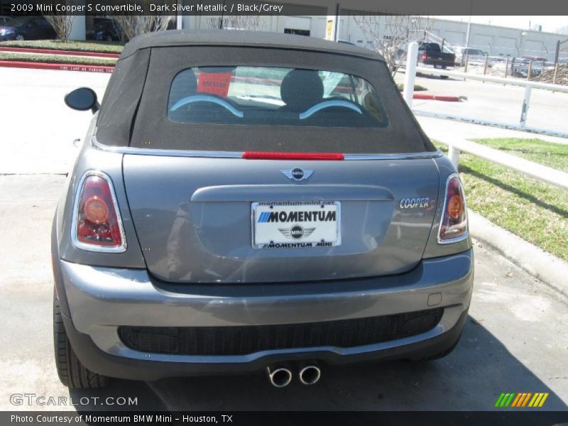 Dark Silver Metallic / Black/Grey 2009 Mini Cooper S Convertible