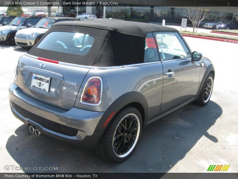 Dark Silver Metallic / Black/Grey 2009 Mini Cooper S Convertible