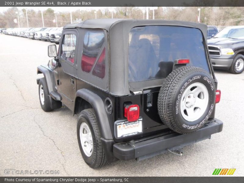 Black / Agate Black 2001 Jeep Wrangler SE 4x4