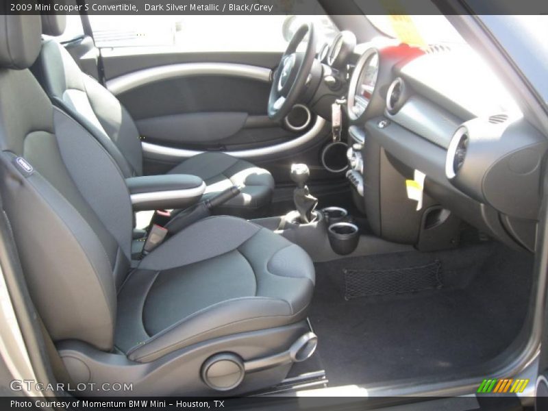 Dark Silver Metallic / Black/Grey 2009 Mini Cooper S Convertible