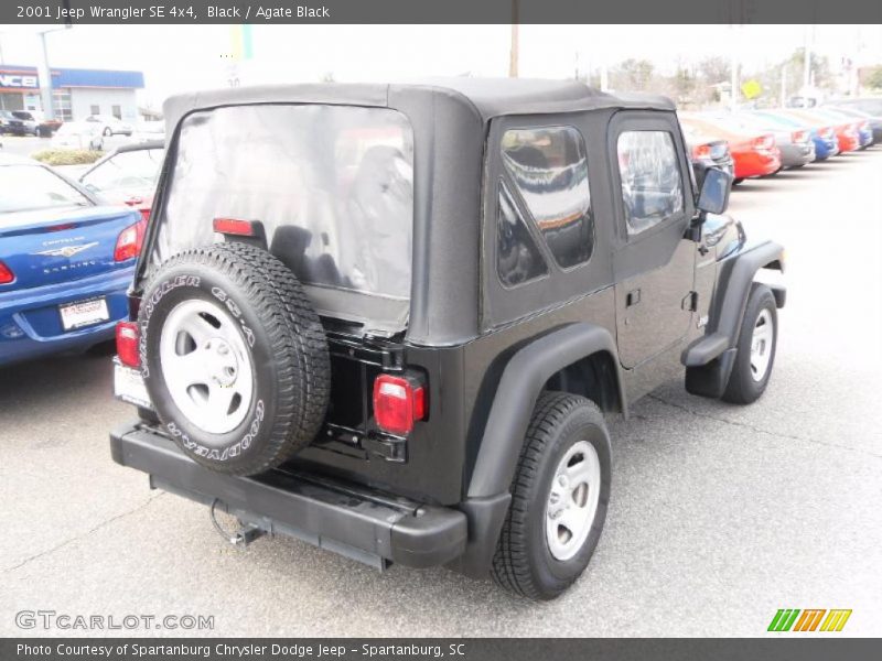 Black / Agate Black 2001 Jeep Wrangler SE 4x4