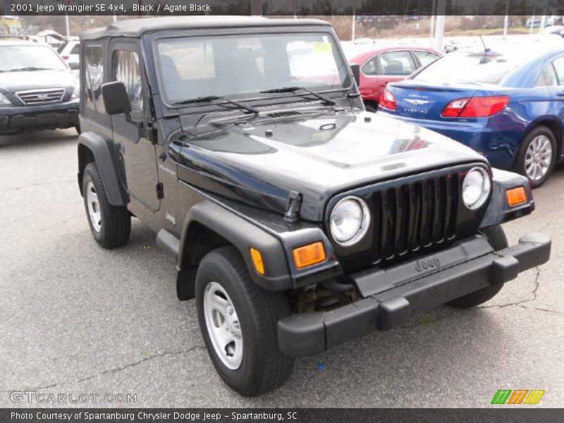 Black / Agate Black 2001 Jeep Wrangler SE 4x4