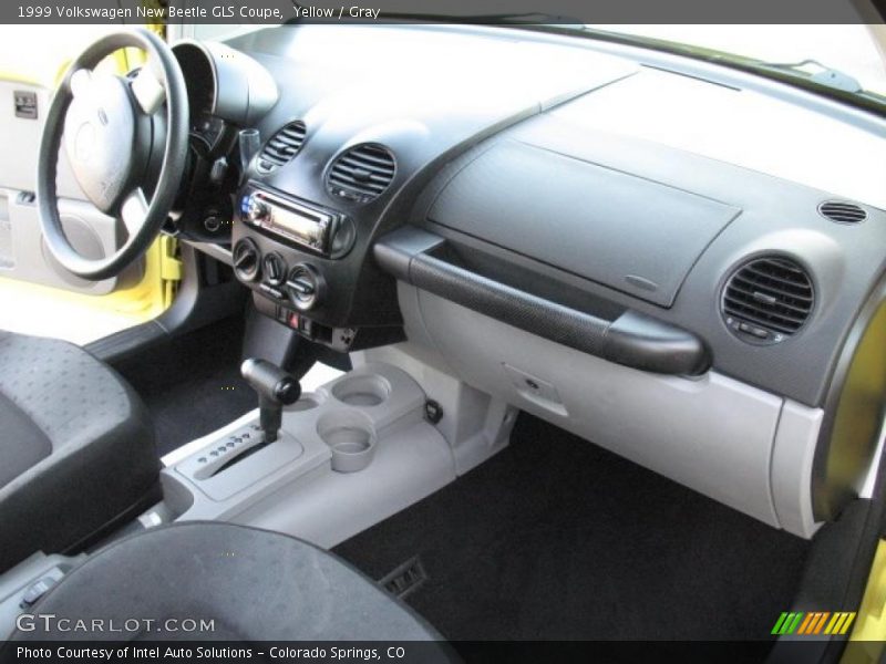 Yellow / Gray 1999 Volkswagen New Beetle GLS Coupe